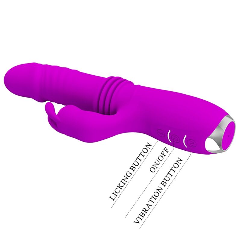 PRETTY LOVE - VIBRATORE CONIGLIO RICARICABILE VIOLA DOROTHY