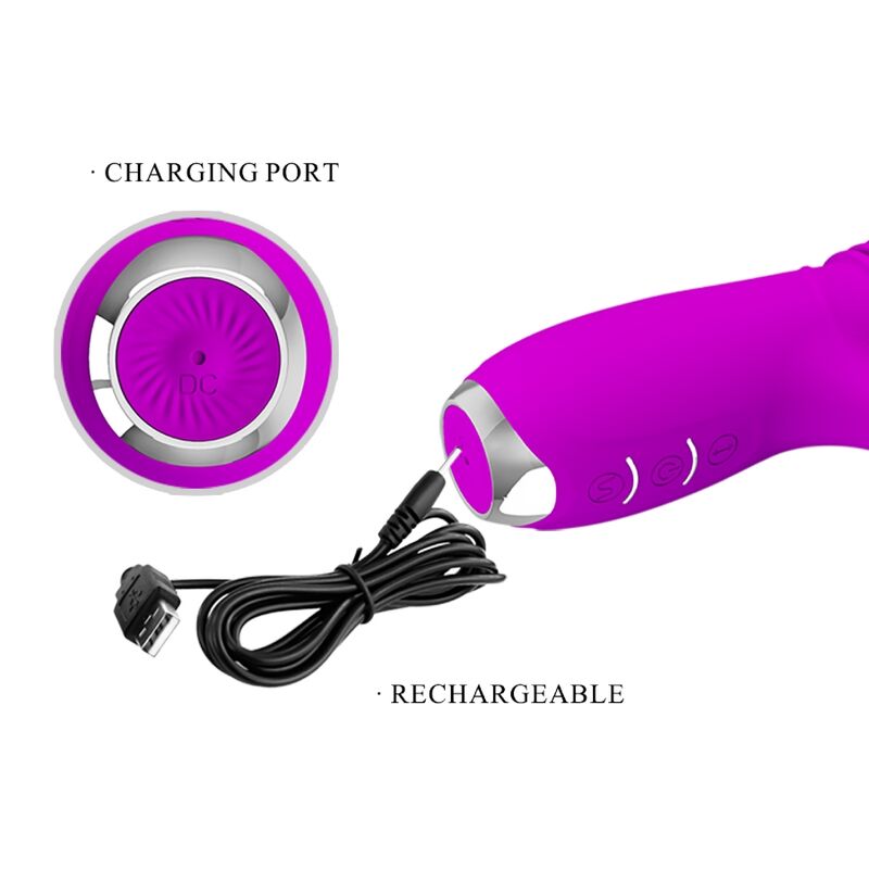 PRETTY LOVE - VIBRATORE CONIGLIO RICARICABILE VIOLA DOROTHY