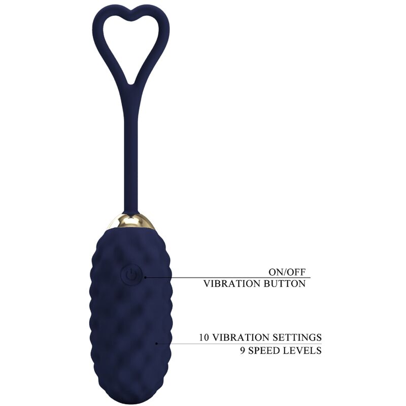 PRETTY LOVE - HUEVO VIBRADOR CON CONTROL REMOTO VIVIAN BLUE