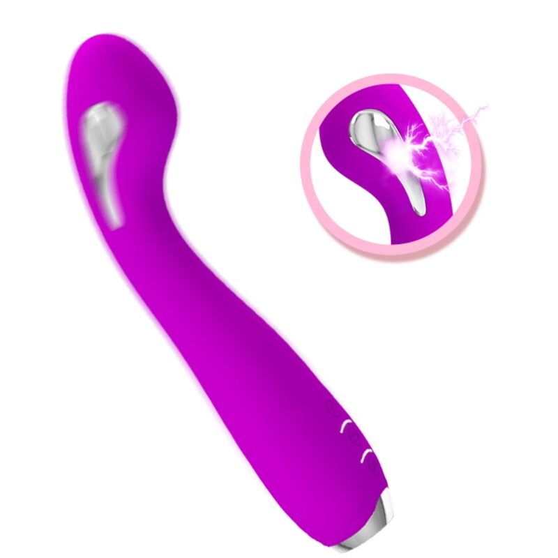 PRETTY LOVE - HECTOR VIBRADOR ELECTROSHOCK RECARGABLE IMPERMEABLE MORADO