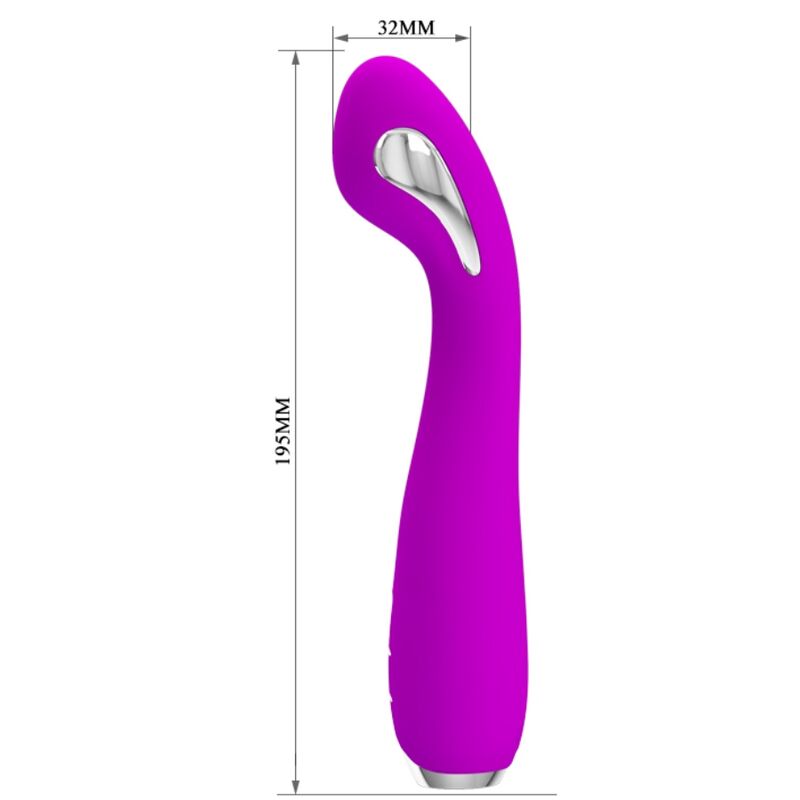 PRETTY LOVE - HECTOR VIBRADOR ELECTROSHOCK RECARGABLE IMPERMEABLE MORADO