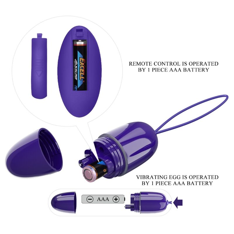 PRETTY LOVE - SELKIE YOUTH MINI UOVO VIBRANTE VIOLA TELECOMANDO