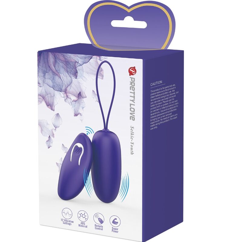PRETTY LOVE - SELKIE YOUTH MINI UOVO VIBRANTE VIOLA TELECOMANDO