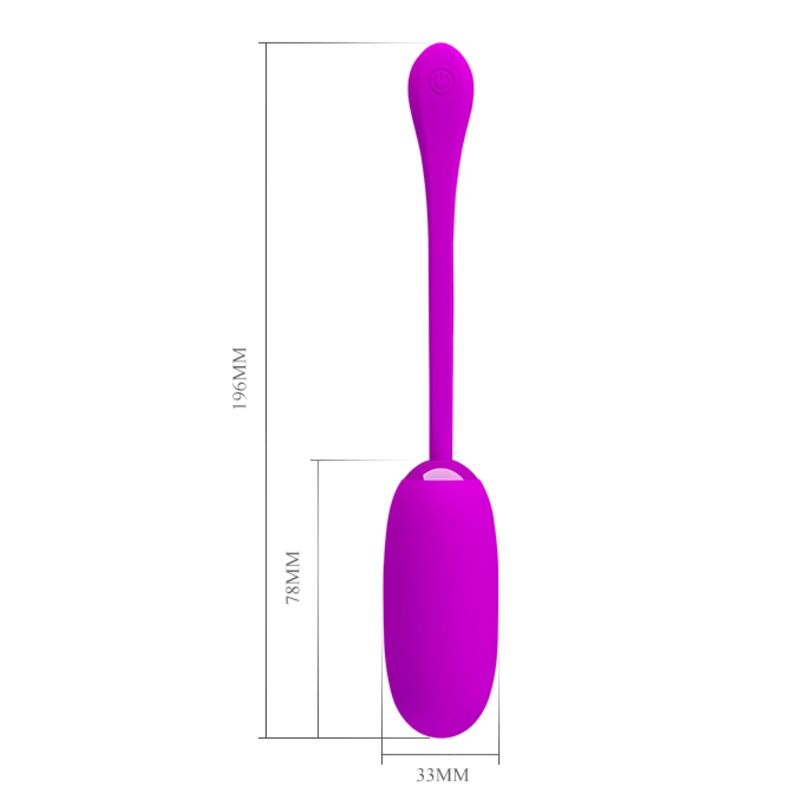 PRETTY LOVE - JULIUS UOVO VIBRANTE RICARICABILE IMPERMEABILE VIOLA