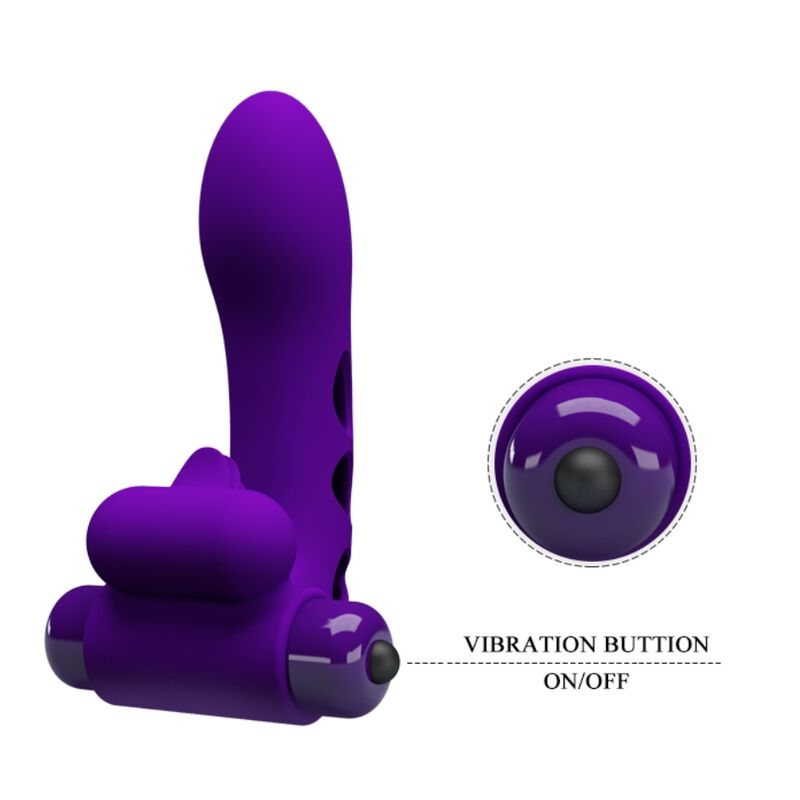 PRETTY LOVE - FUNDA PARA DEDO CON VIBRADOR ORLANDO MORADO