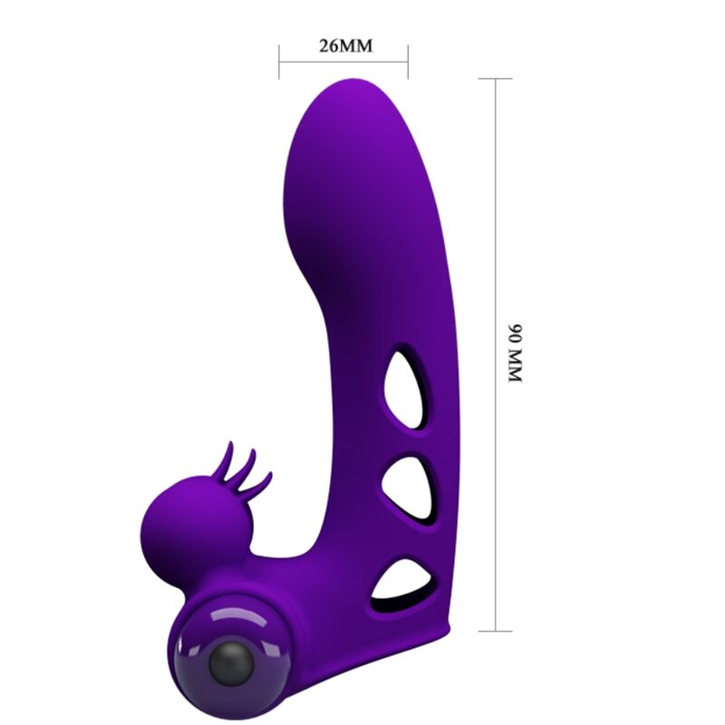 PRETTY LOVE - FUNDA PARA DEDO CON VIBRADOR ORLANDO MORADO