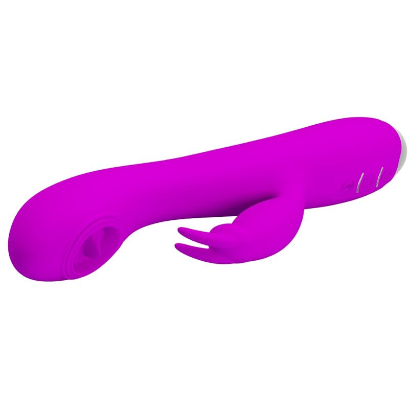 PRETTY LOVE - RACHEL VIBRADOR RECARGABLE CON ONDAS ESTIMULANTES MORADO