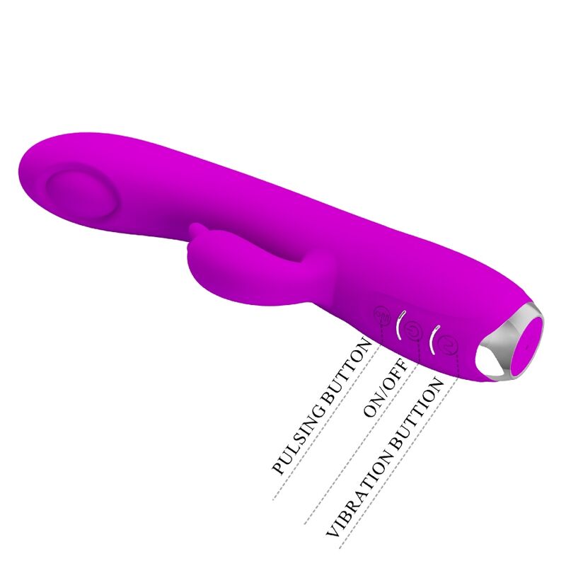 PRETTY LOVE - VIBRATORE REGINA - ONDE STIMOLANTI RICARICABILE VIOLA