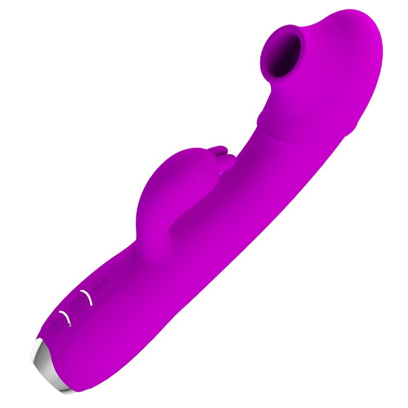 PRETTY LOVE - VIBRATORE REGINA - ONDE STIMOLANTI RICARICABILE VIOLA