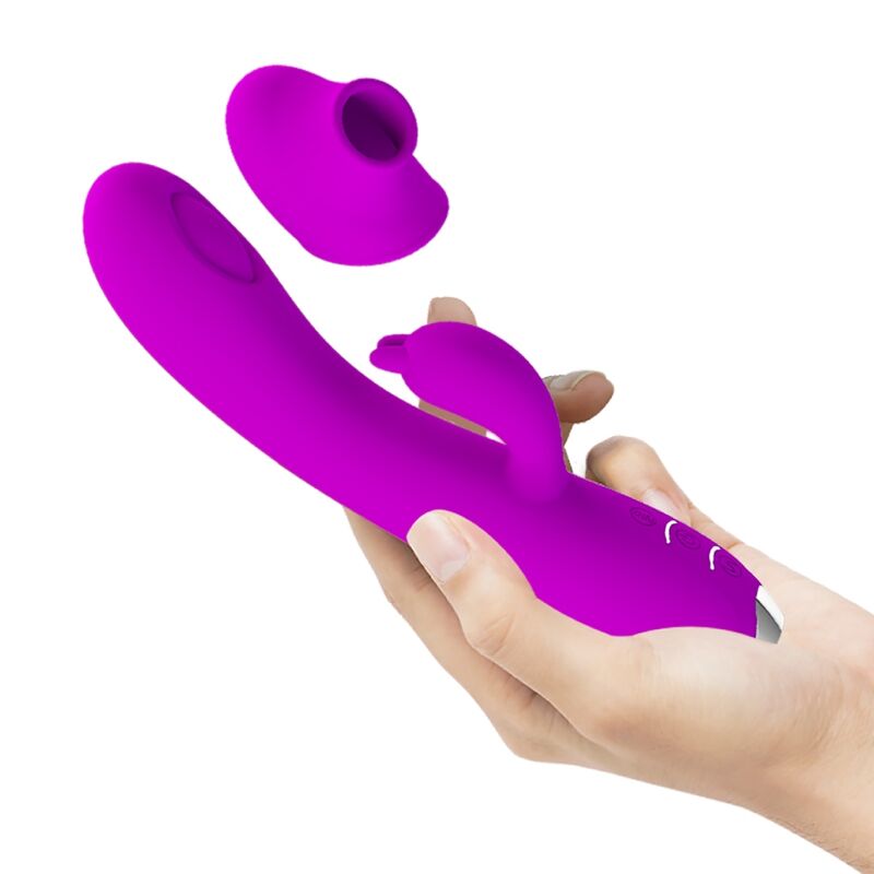 PRETTY LOVE - VIBRATORE REGINA - ONDE STIMOLANTI RICARICABILE VIOLA