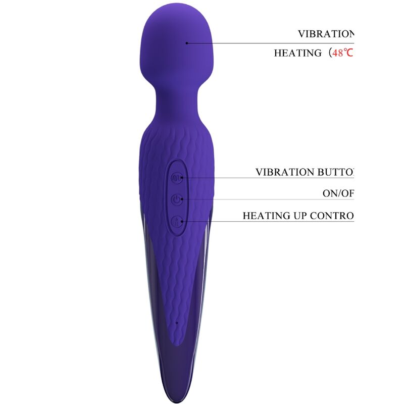 PRETTY LOVE - ANTONY YOUTH VIBRATORE A BACCHETTA VIOLA EFFETTO CALORE