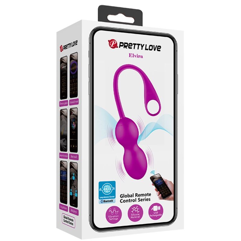 PRETTY LOVE - ELVIRA PALLINE VIBRANTI RICARICABILI VIOLA
