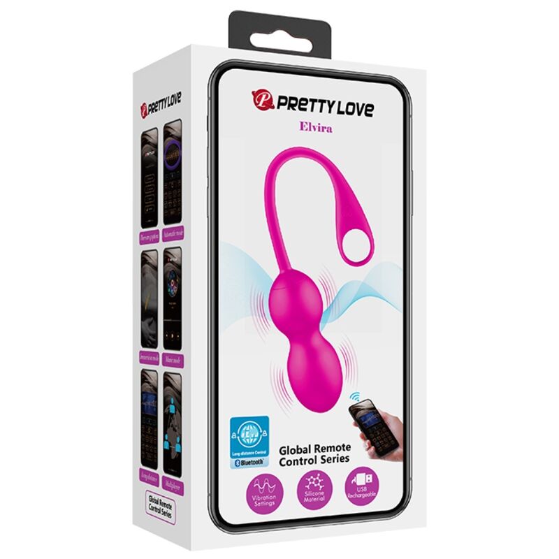 PRETTY LOVE - PALLINE VIBRANTI RICARICABILI ROSA ELVIRA