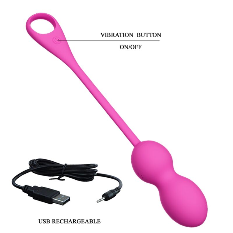 PRETTY LOVE - PALLINE VIBRANTI RICARICABILI ROSA ELVIRA