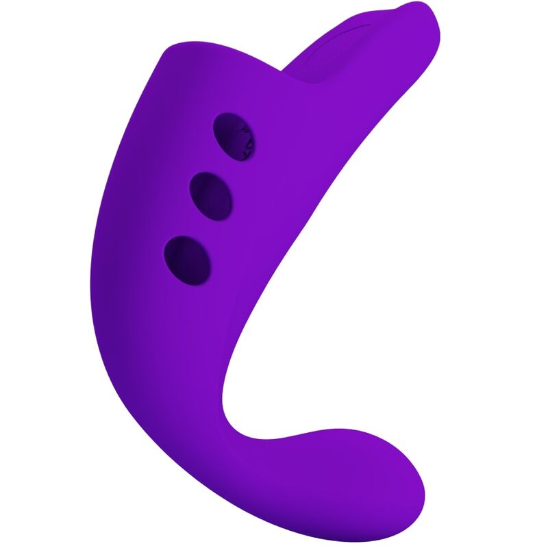PRETTY LOVE - VIBRATORE DA DITO RICARICABILE VIOLA GORGON