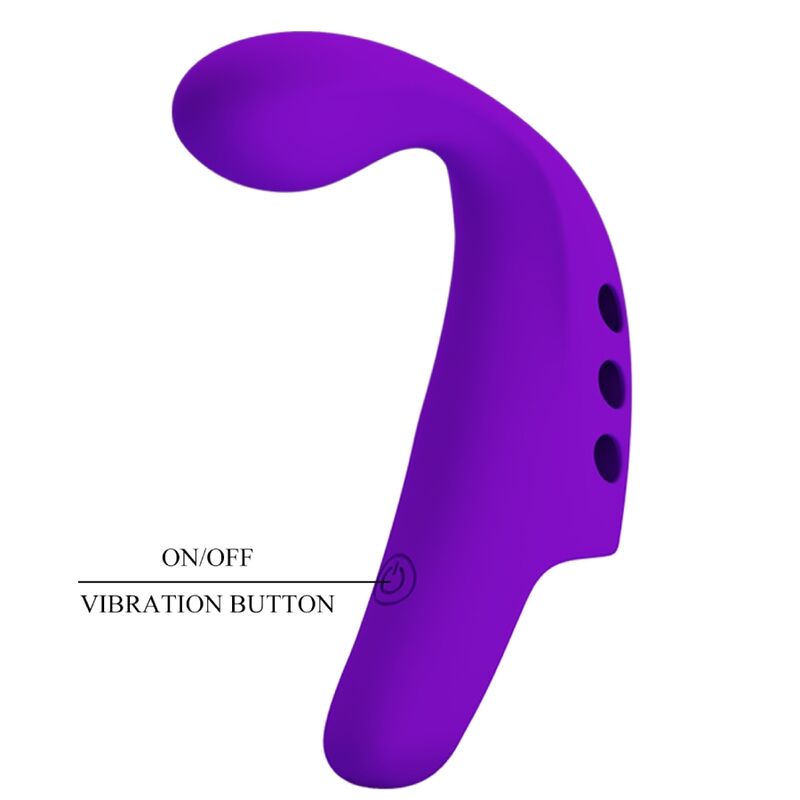 PRETTY LOVE - VIBRATORE DA DITO RICARICABILE VIOLA GORGON