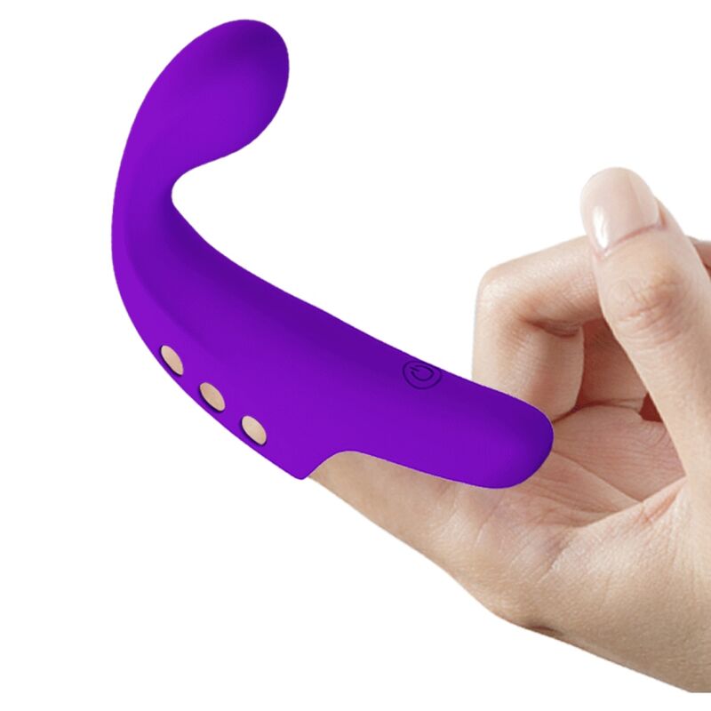 PRETTY LOVE - VIBRATORE DA DITO RICARICABILE VIOLA GORGON
