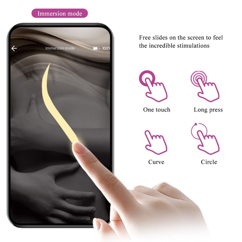 PRETTY LOVE - UOVO VIBRANTE NINFA VIOLA CONTROLLATO DA APP