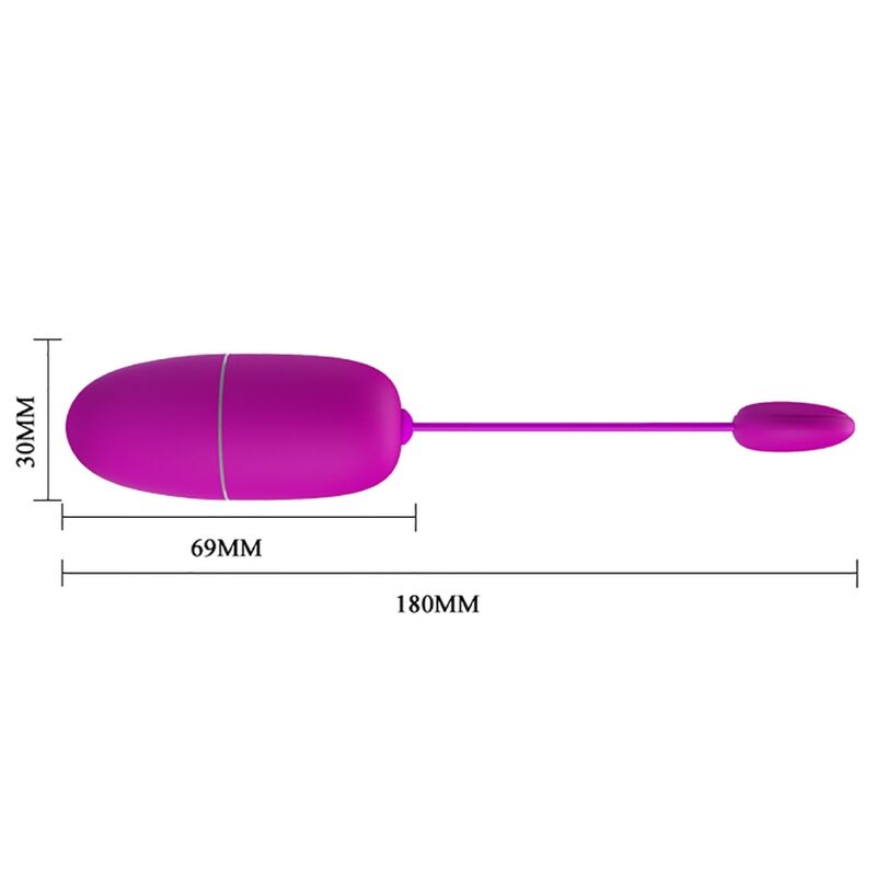 PRETTY LOVE - UOVO VIBRANTE NINFA VIOLA CONTROLLATO DA APP