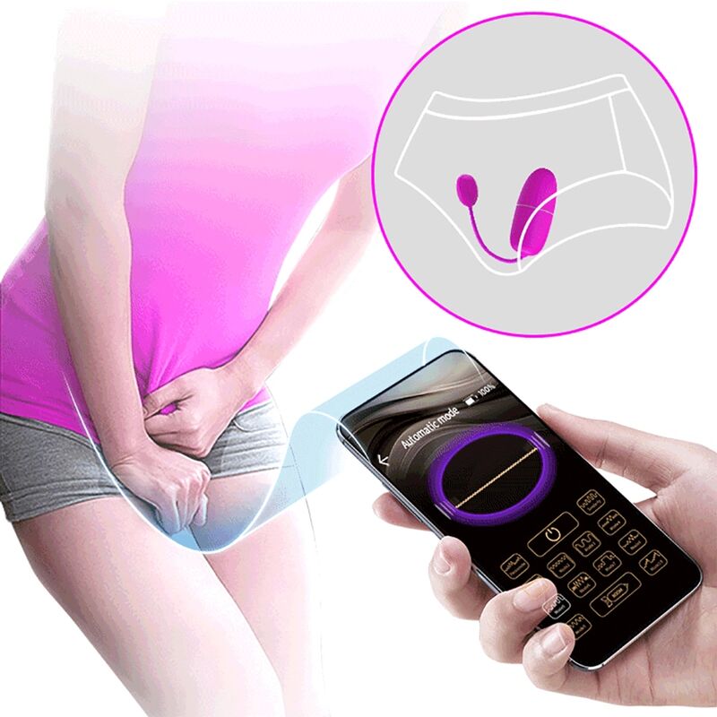 PRETTY LOVE - UOVO VIBRANTE NINFA VIOLA CONTROLLATO DA APP
