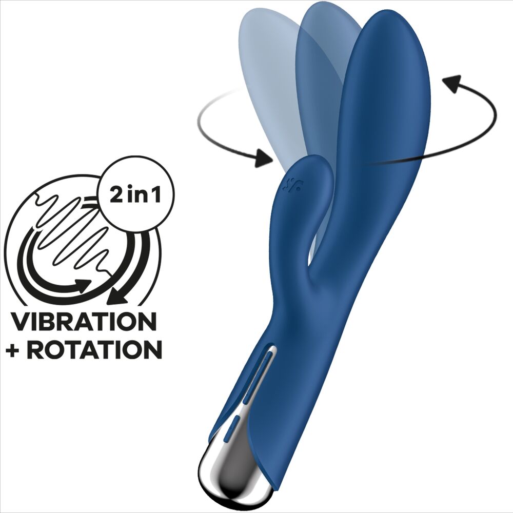SATISFYER - CONIGLIO GIREVOLE 1 STIMOLAZIONE CLITORIDE E PUNTO G ROSSO