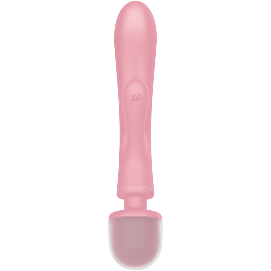SATISFYER - VIBRATORE MASSAGGIATORE CONIGLIO TRIPLO AMANTE ROSA