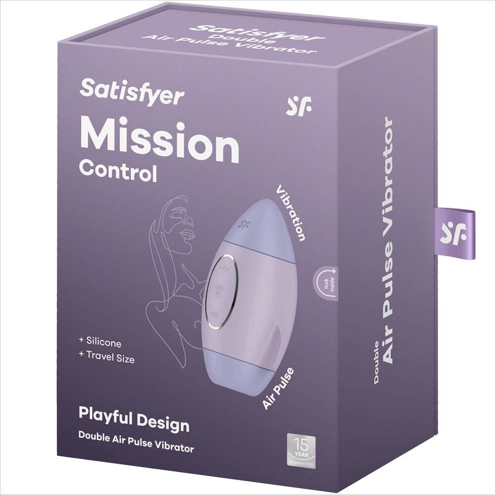 SATISFYER - MISSION CONTROL LILAC PICCOLO VIBRATORE A DOPPIO IMPULSO