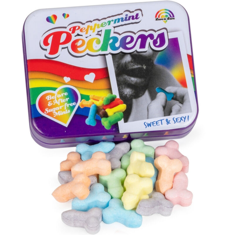 SPENCER &amp; FLEETWOOD - CARAMELLE ALLA MENTA PECKERS RAINBOW
