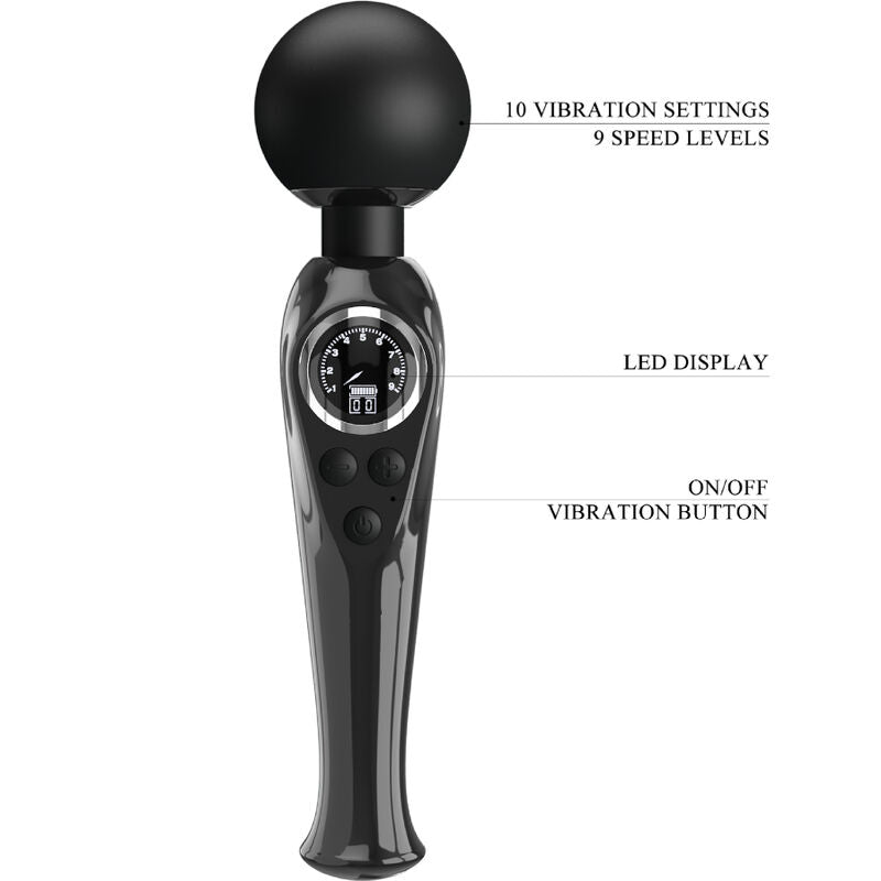 PRETTY LOVE - SKYLER VIBRATORE A BACCHETTA NERO