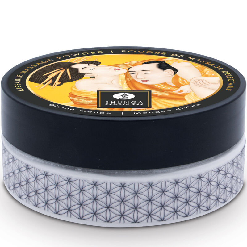 SHUNGA - KIT DE POLVO DE MASAJE COMESTIBLE DE MANGO