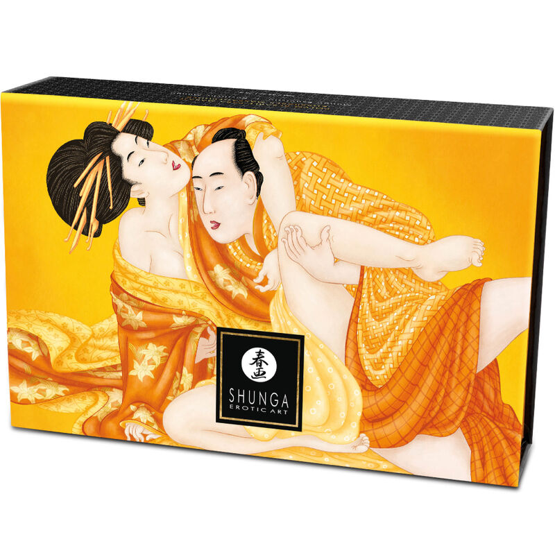 SHUNGA - KIT DE POLVO DE MASAJE COMESTIBLE DE MANGO