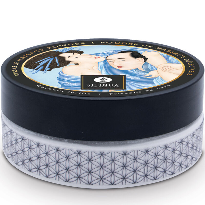 SHUNGA - KIT DI POLVERE DA MASSAGGIO AL COCCO COMMESTIBILI