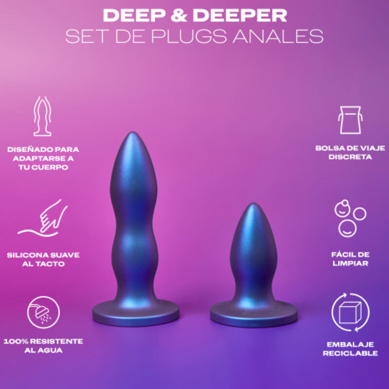 DUREX - SET DI GIOCATTOLI PLUG ANALI PROFONDI E PIÙ PROFONDI