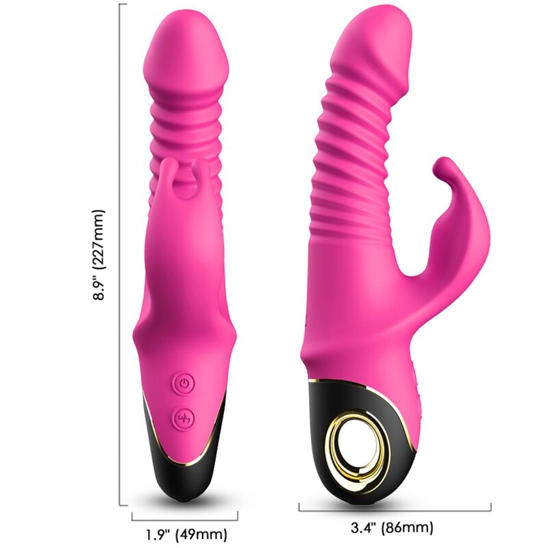 ARMONY - ZING DILDO VIBRADOR CONEJO FUCSIA