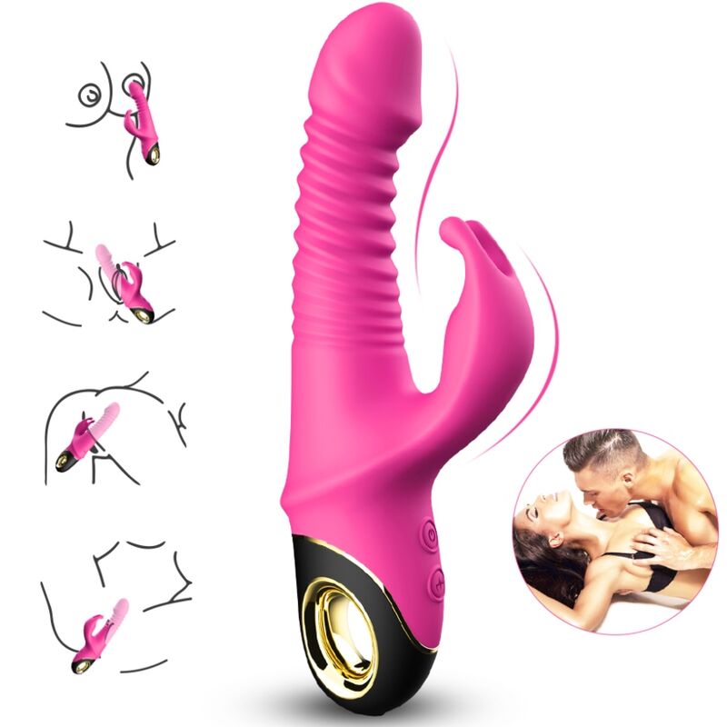 ARMONY - ZING DILDO VIBRADOR CONEJO FUCSIA
