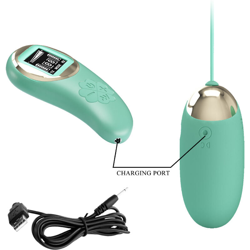 PRETTY LOVE - MINIERA A OVETTO VIBRANTE CON TELECOMANDO VERDE