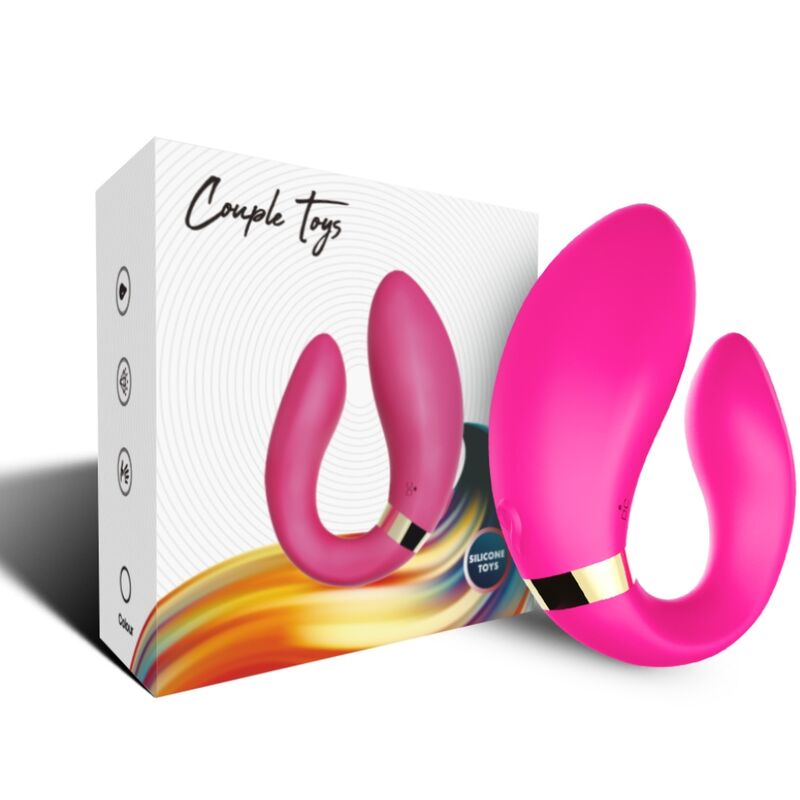 ARMONY - VIBRATORE A MEZZALUNA PER COPPIE CON TELECOMANDO FUCSIA