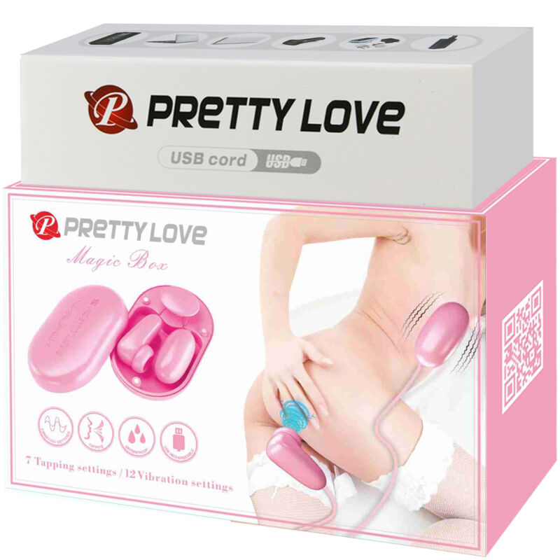 PRETTY LOVE - CAJA MÁGICA BALA VIBRADORA Y ESTIMULADOR ROSA