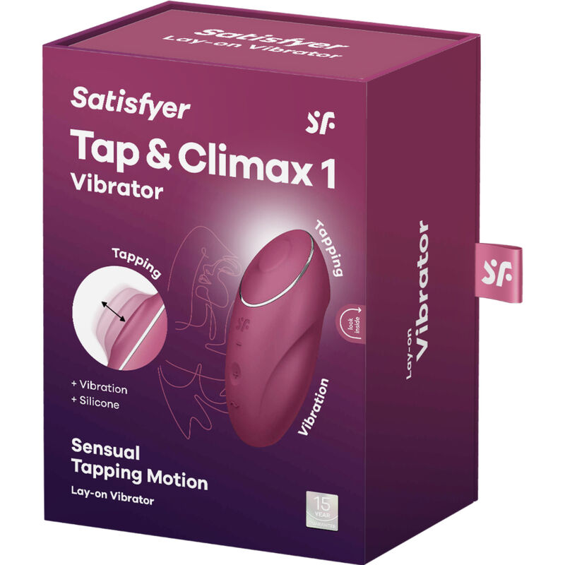 SATISFYER - TAP &amp; CLIMAX 1 VIBRATORE DA APPOGGIO ROSSO