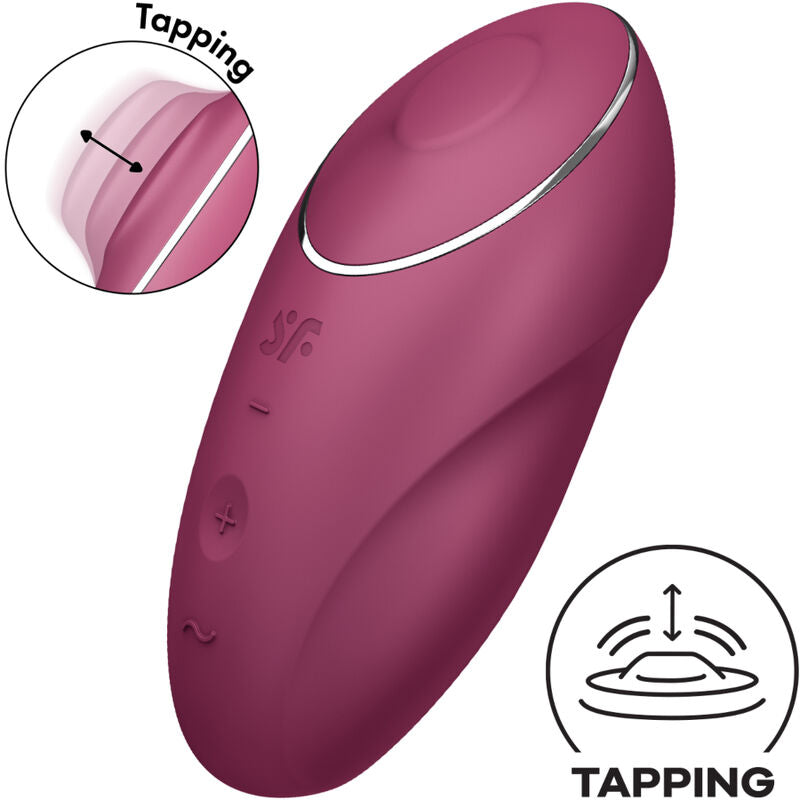 SATISFYER - TAP &amp; CLIMAX 1 VIBRATORE DA APPOGGIO ROSSO