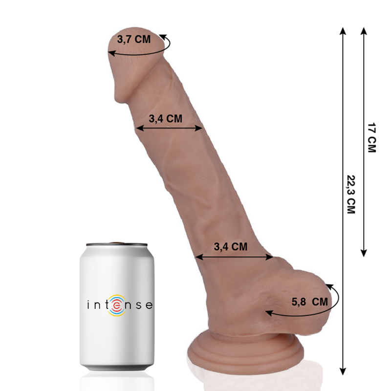 MR INTENSE - 28 CAZZI REALISTICI 22,3 CM -O- 3,4 CM