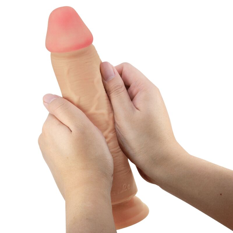 PRETTY LOVE - SERIE PIEL DESLIZANTE DILDO REALISTA CON VENTOSA PIEL DESLIZANTE COLOR CARNE 23,4 CM