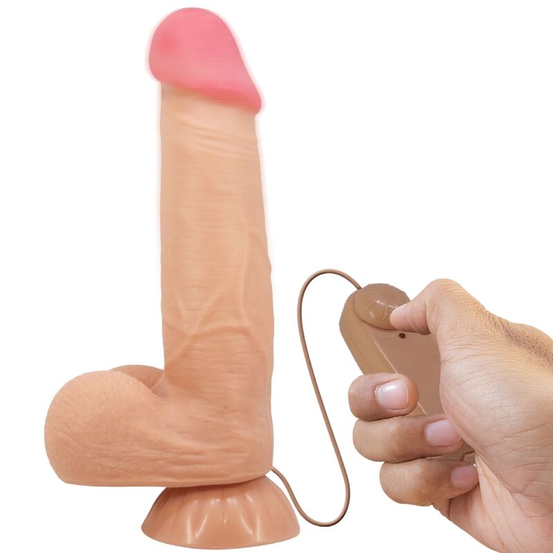 PRETTY LOVE - SERIE SLIDING SKIN DILDO REALISTICO CON VENTOSA SCORREVOLE PER LA PELLE TELECOMANDO FLESH 21,8 CM