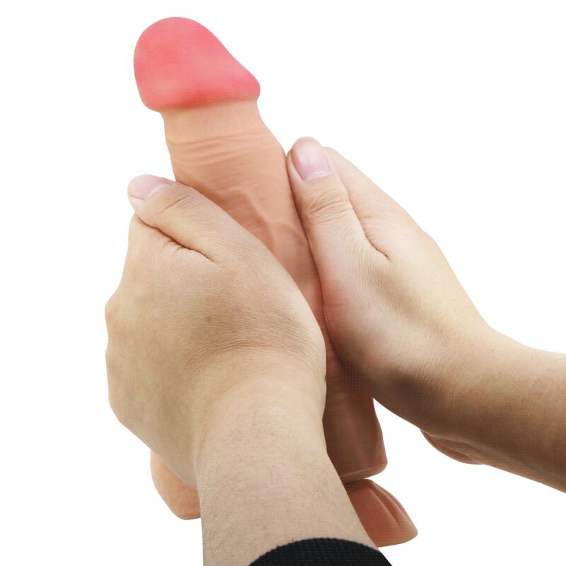 PRETTY LOVE - SERIE SLIDING SKIN DILDO REALISTICO CON VENTOSA SCORREVOLE PER LA PELLE TELECOMANDO FLESH 21,8 CM