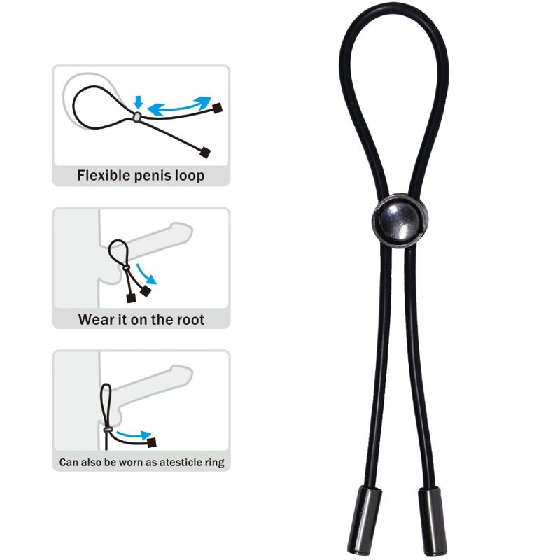 PRETTY LOVE - ANELLO PER PENE E TESTICOLI CON CORDINO