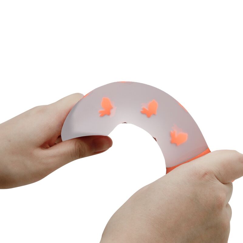 PRETTY LOVE - DILDO MÁGICO NIGHTFALL SIN VIBRACIÓN NARANJA LUMINOSO