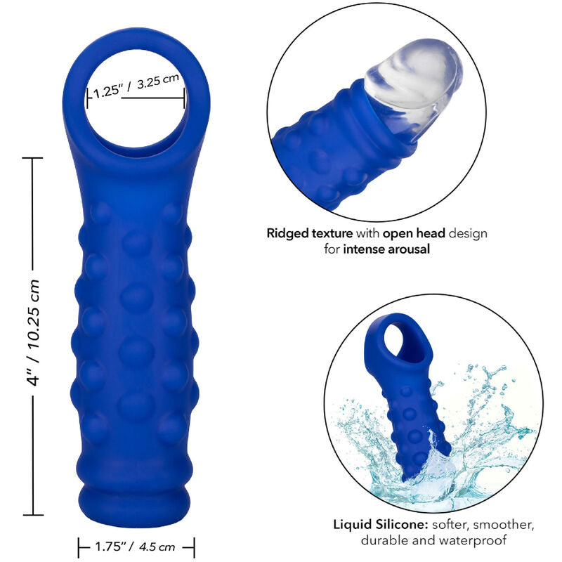CALEXOTICS - ADMIRAL COPRIPENE CON PERLINE IN SILICONE LIQUIDO BLU