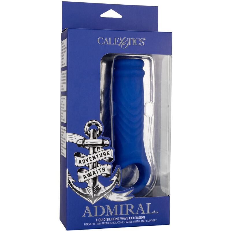 CALEXOTICS - ADMIRAL WAVE PROTEZIONE PER PENE SILICONE LIQUIDO BLU