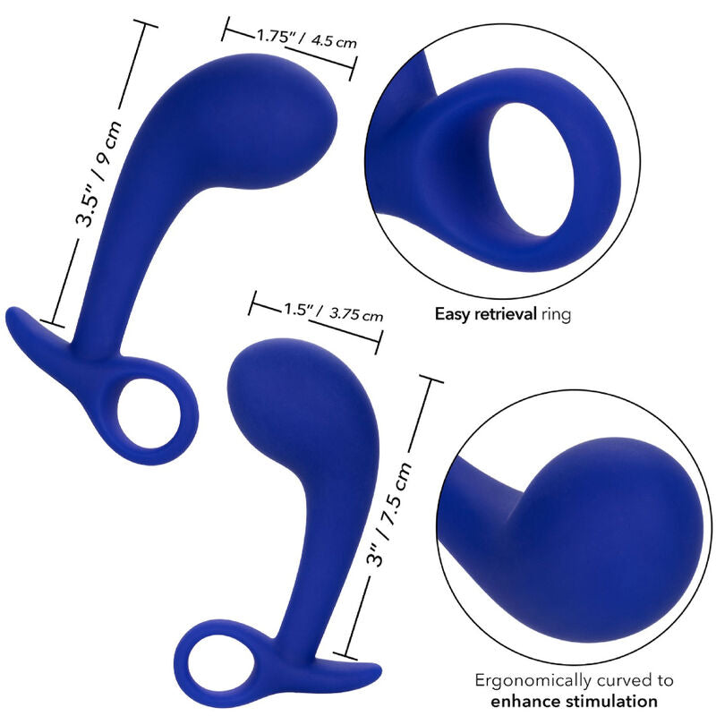 CALEXOTICS - ADMIRAL SET 2 PLUG ANALE BLU