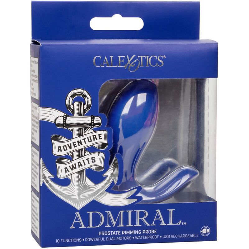 CALEXOTICS - ADMIRAL RIMMING STIMOLATORE E VIBRATORE PER LA PROSTATA BLU